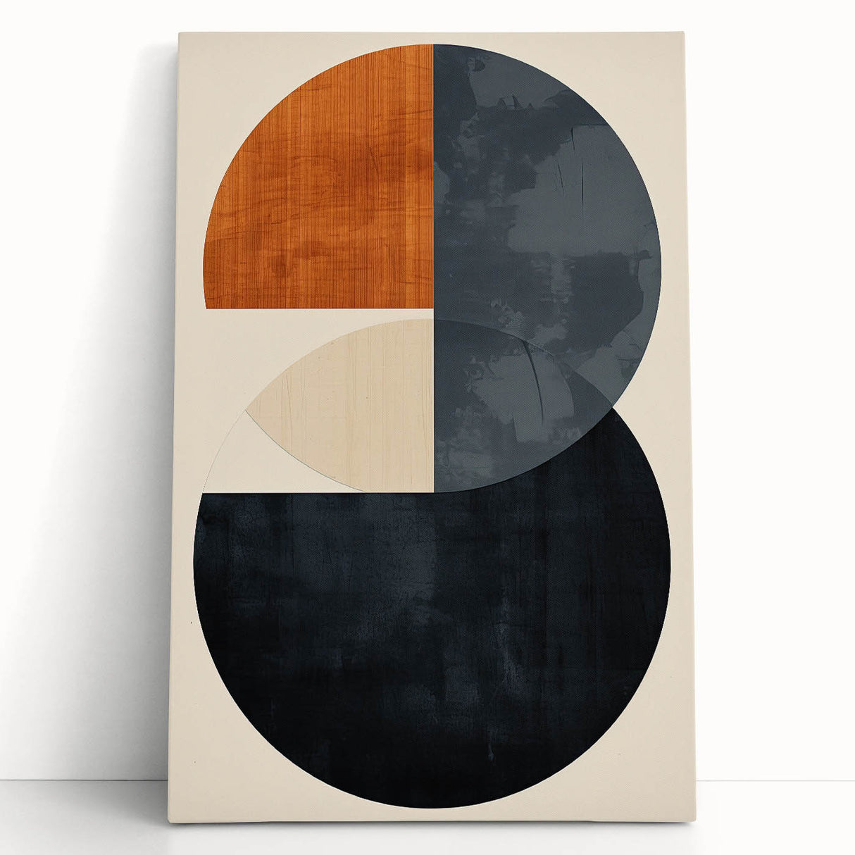 Acrylic Dining Room Artwork – Modern Geometric Circle Canvas