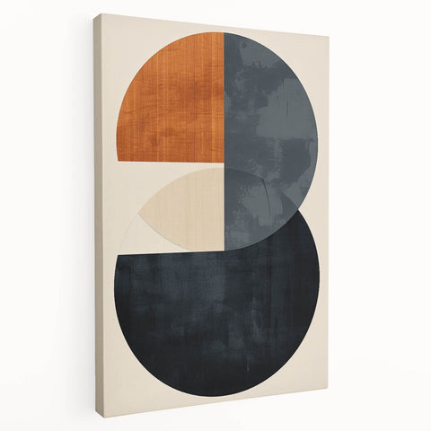 Acrylic Dining Room Artwork – Modern Geometric Circle Canvas