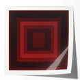 Abstract geometric photo print mockup set featuring glossy, vibrant colors and intricate shapes, ideal for showcasing modern art in contemporary interiors.