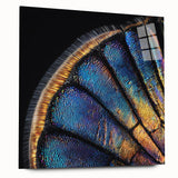 Large abstract wall art featuring a close-up of an animal in muted earth tones on acrylic glass.