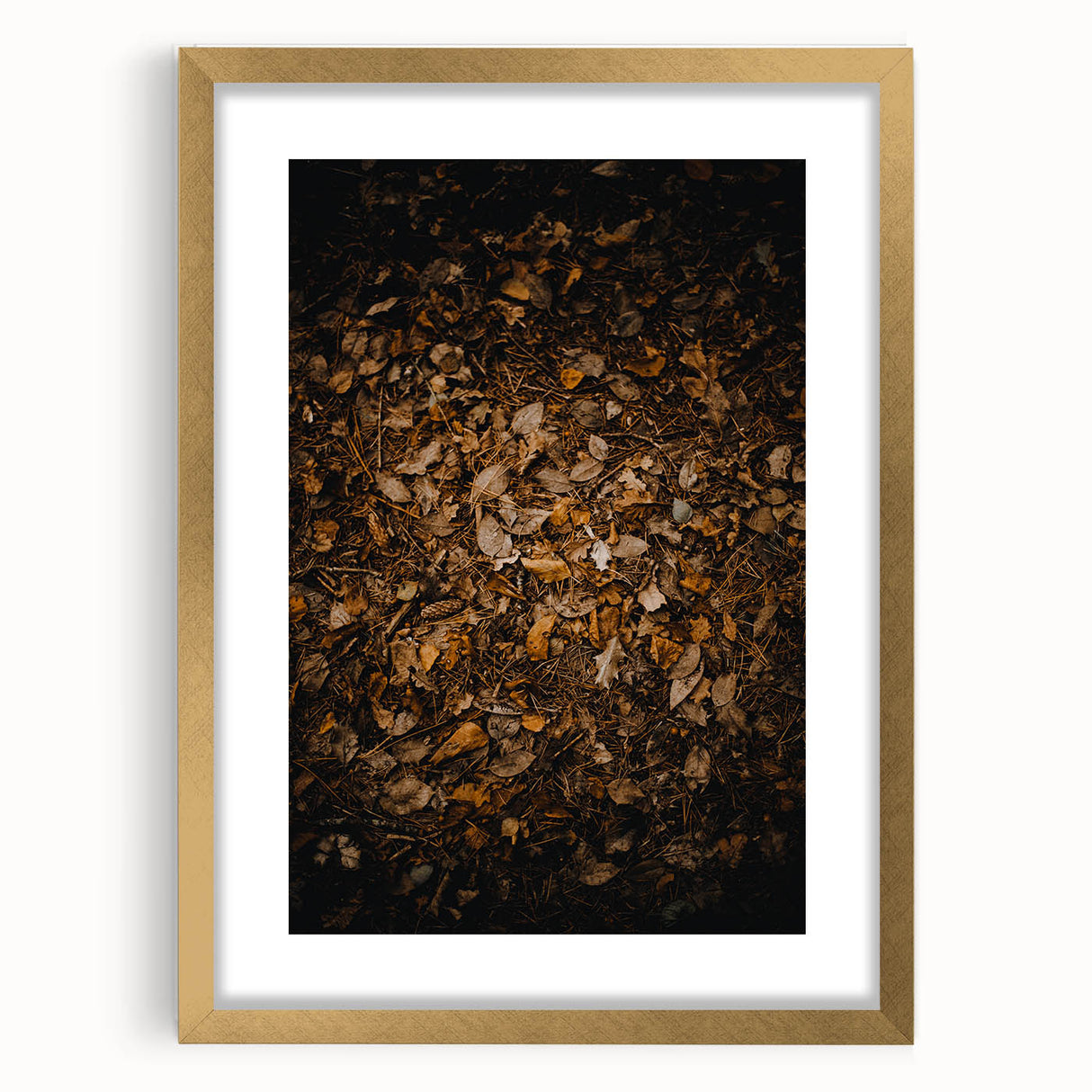 Extra large abstract art print featuring textured autumn hues on a framed canvas, ideal for living room decor.