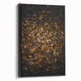 Black and white vintage poster art of a landscape on framed canvas, suitable for bedroom decor.