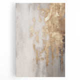 Black and white abstract depiction of winter on large stretched canvas, suitable for kitchen art.