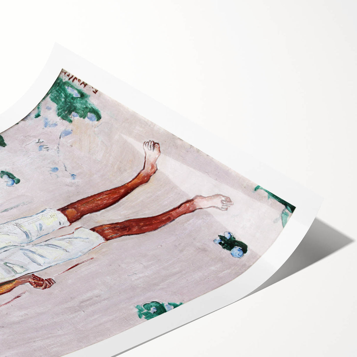 Modern Wall Art - Minimalist Childhood Portrait with Subtle Tones