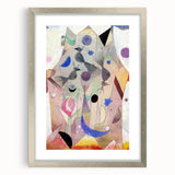 Abstract Modern Art Print - Persian Nightingales by Paul Klee - Modern Wall Art