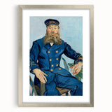 Impressionism Wall Art - Portrait of Postman Joseph Roulin by van Gogh