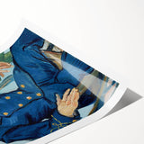 Impressionism Wall Art - Portrait of Postman Joseph Roulin by van Gogh