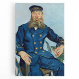 Impressionism Wall Art - Portrait of Postman Joseph Roulin by van Gogh