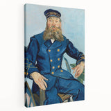Impressionism Wall Art - Portrait of Postman Joseph Roulin by van Gogh