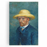 Impressionism Wall Art - Portrait of Theo van Gogh by Vincent van Gogh