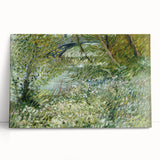Impressionist Spring Landscape Wall Art - Riverbank by Van Gogh
