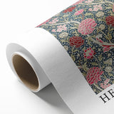 Biblical Typography Wall Art - Hebrews 11:1 Floral Canvas Print