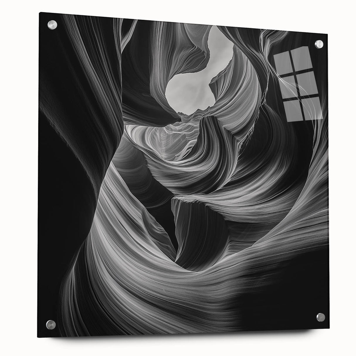 Monochrome Flow – Modern Black and White Dynamic Wall Art