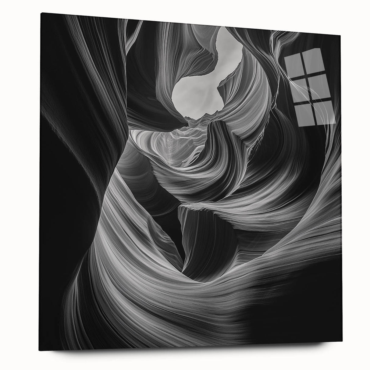 Monochrome Flow – Modern Black and White Dynamic Wall Art