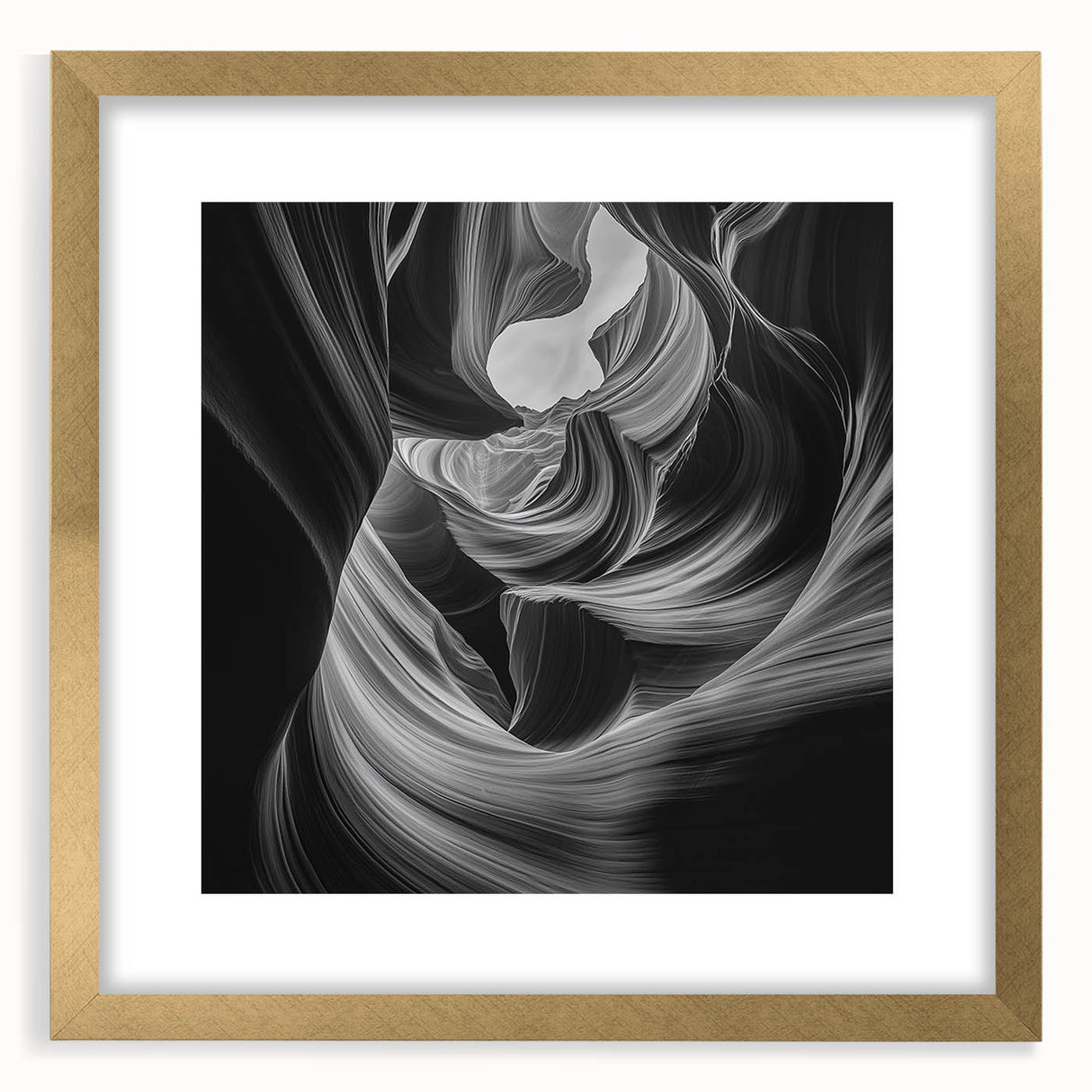 Monochrome Flow – Modern Black and White Dynamic Wall Art
