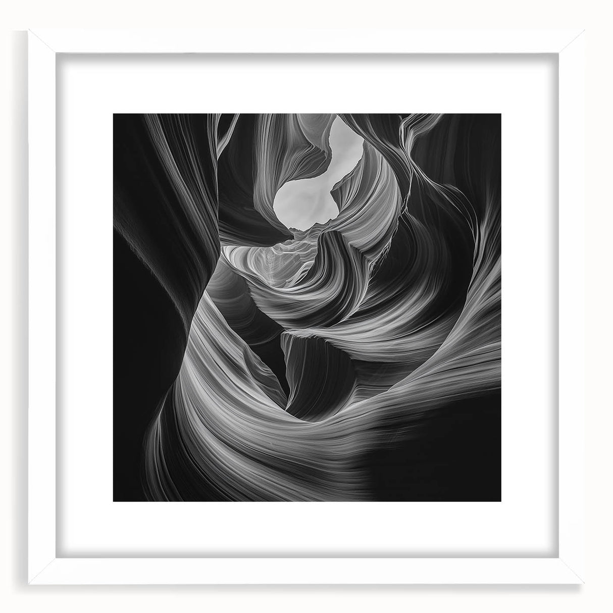 Monochrome Flow – Modern Black and White Dynamic Wall Art