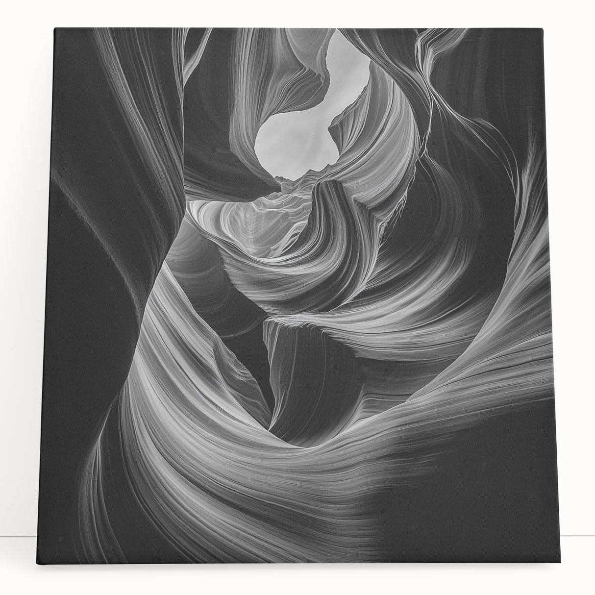 Monochrome Flow – Modern Black and White Dynamic Wall Art