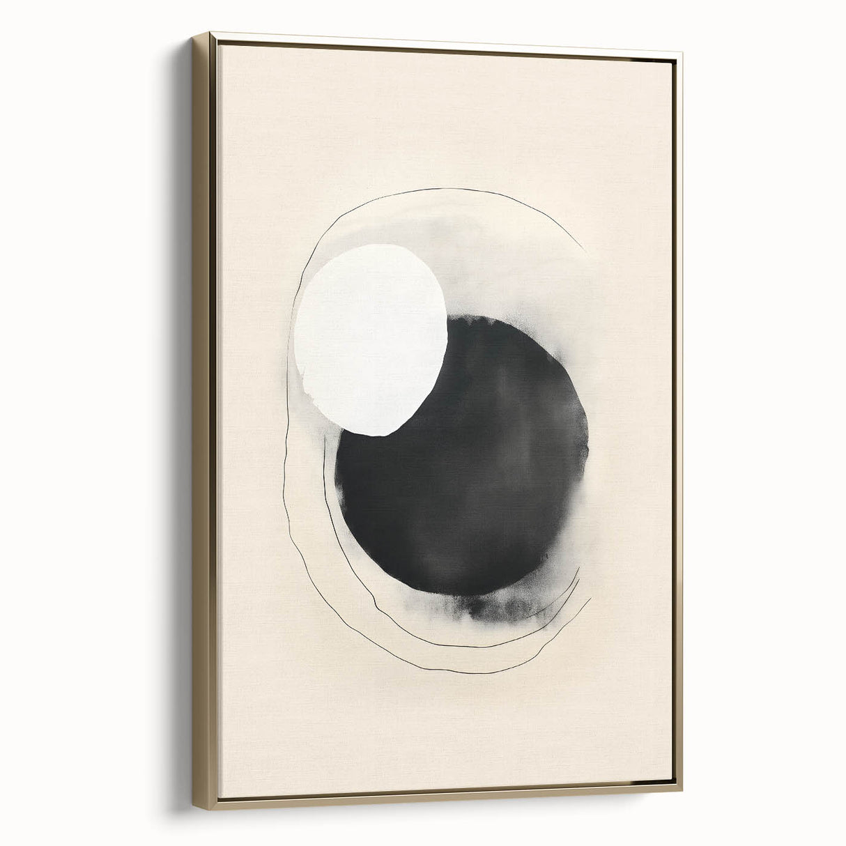 Framed Dining Room Prints – Minimalist Black & Beige Art