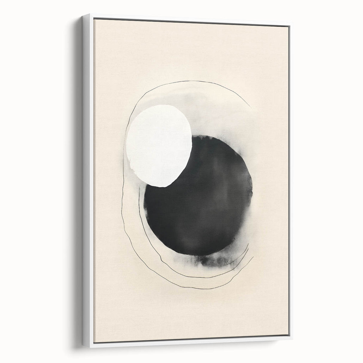 Framed Dining Room Prints – Minimalist Black & Beige Art