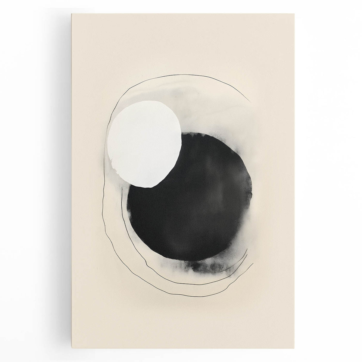 Framed Dining Room Prints – Minimalist Black & Beige Art