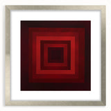 Abstract geometric frame in silver with a mat, showcasing a modern design perfect for contemporary decor. Ideal for enhancing home aesthetics and artwork presentation.