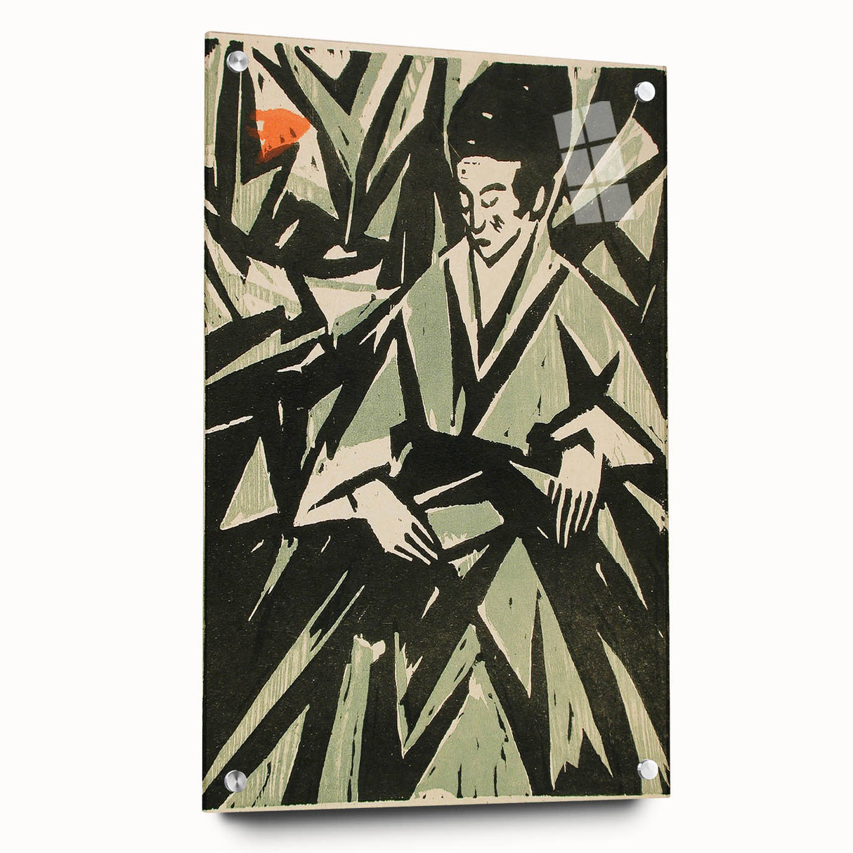Monochrome Art Deco Wall Art – Elegant Black & Gray Geometric Design
