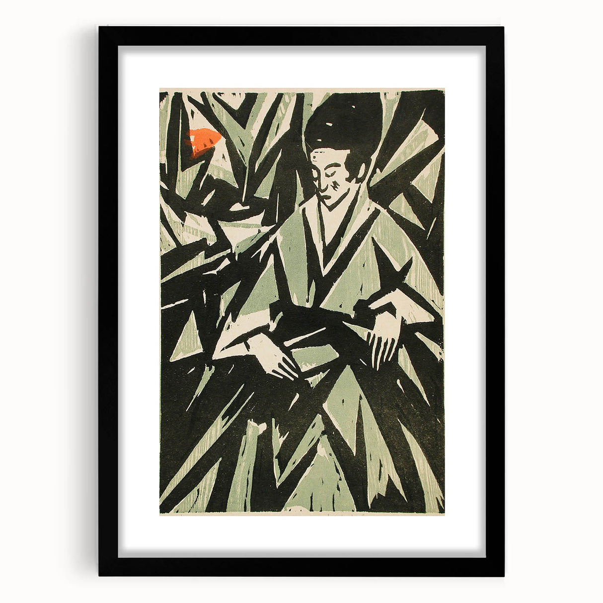 Monochrome Art Deco Wall Art – Elegant Black & Gray Geometric Design