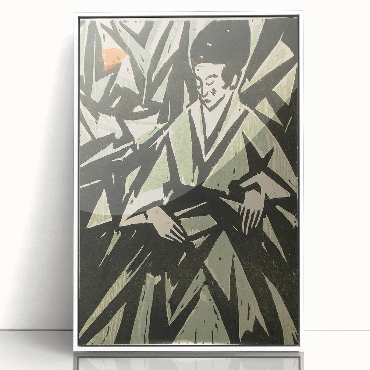 Monochrome Art Deco Wall Art – Elegant Black & Gray Geometric Design