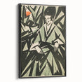 Monochrome Art Deco Wall Art – Elegant Black & Gray Geometric Design