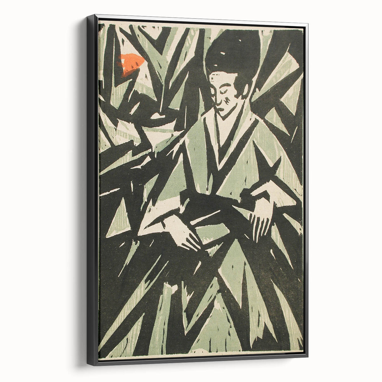 Monochrome Art Deco Wall Art – Elegant Black & Gray Geometric Design