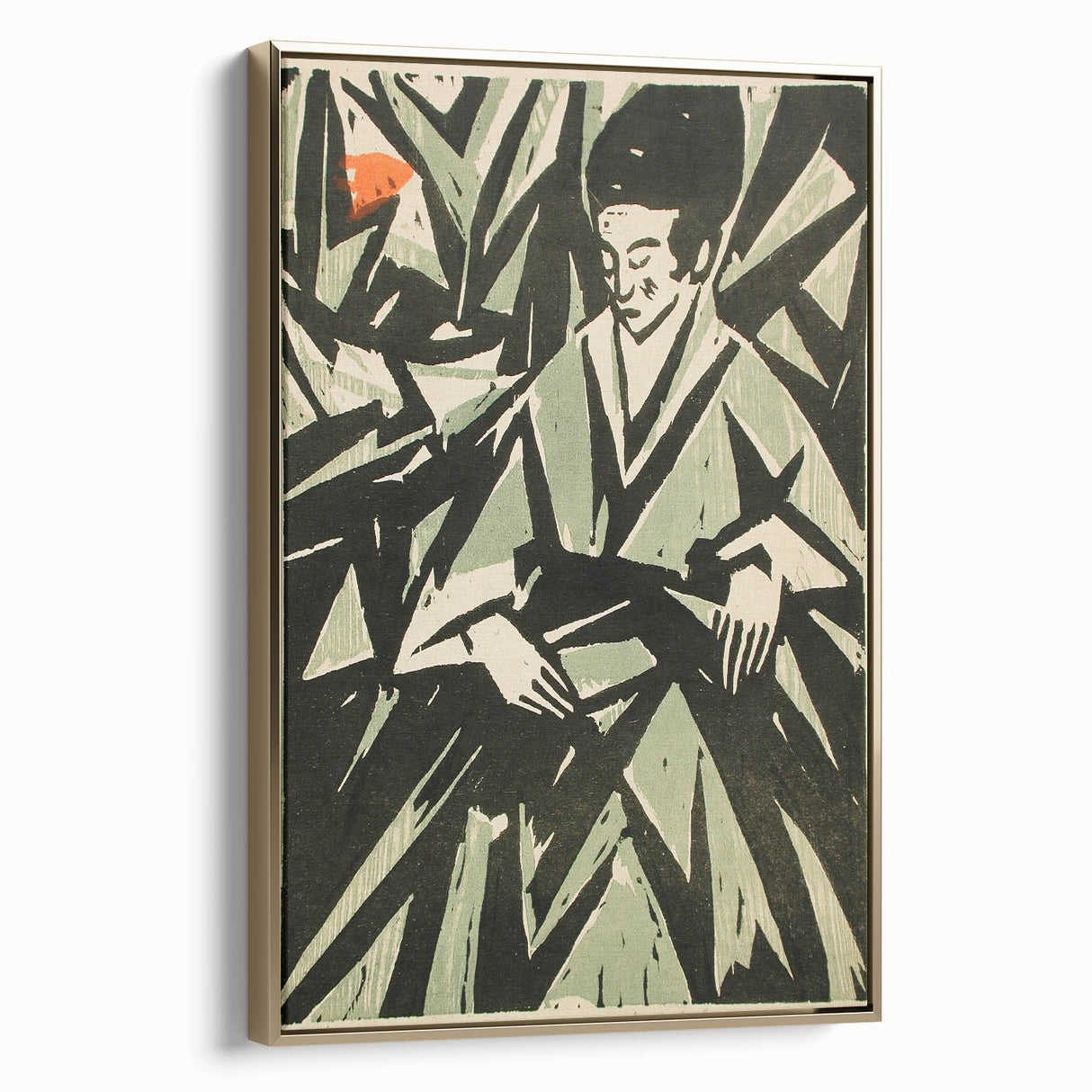 Monochrome Art Deco Wall Art – Elegant Black & Gray Geometric Design