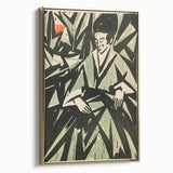 Monochrome Art Deco Wall Art – Elegant Black & Gray Geometric Design