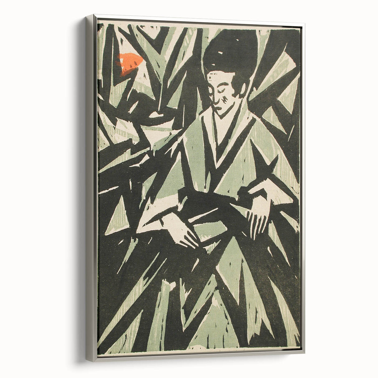 Monochrome Art Deco Wall Art – Elegant Black & Gray Geometric Design