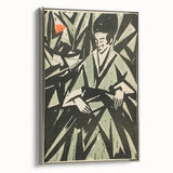 Monochrome Art Deco Wall Art – Elegant Black & Gray Geometric Design