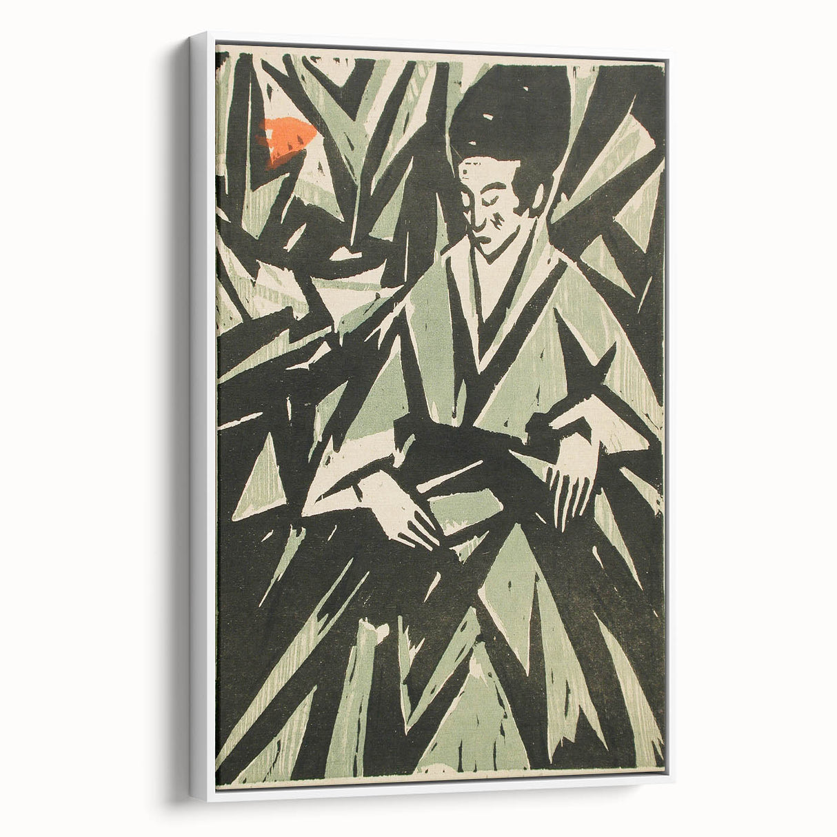 Monochrome Art Deco Wall Art – Elegant Black & Gray Geometric Design