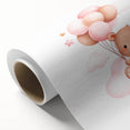 Girls Bedroom Art - Teddy Bear on Cloud Kids Room Wall Decor