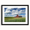 Landscape barn frame in a matte black finish showcasing a modern design, perfect for displaying artwork or photography. Ideal for enhancing home decor with a sleek, contemporary touch.