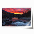 Landscape artwork featuring a serene bridge scene, printed on high-quality canvas and rolled for easy shipping, showcasing vibrant colors and intricate details.