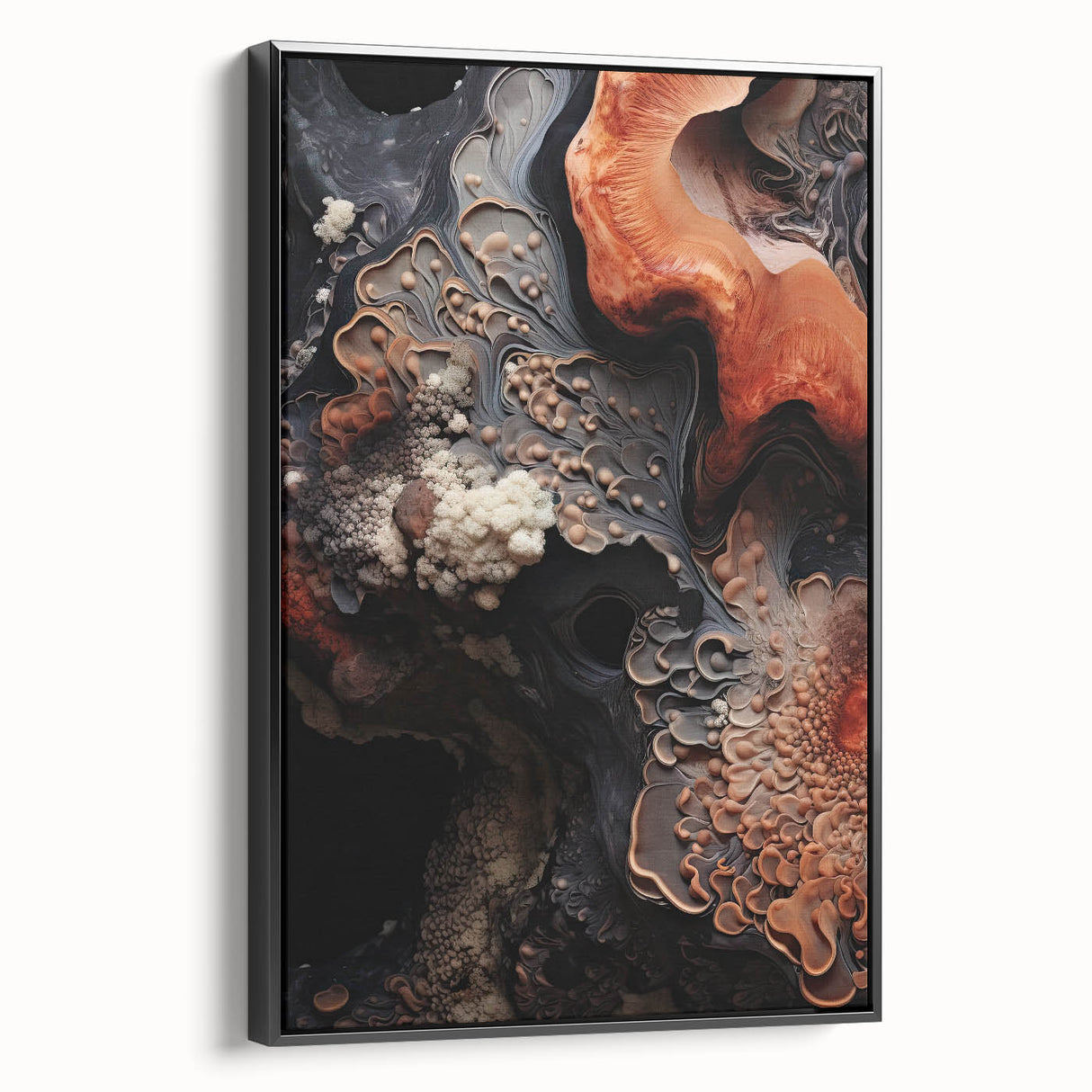 Black and white framed canvas depicting a vintage landscape, ideal for bedroom wall art.