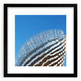 Extra large abstract art print featuring vibrant, textured colors of nature and animals, ideal for living room decor.