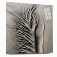 Acrylic print of a close-up nature scene with detailed green leaves, ideal for dining room or bedroom wall decor.