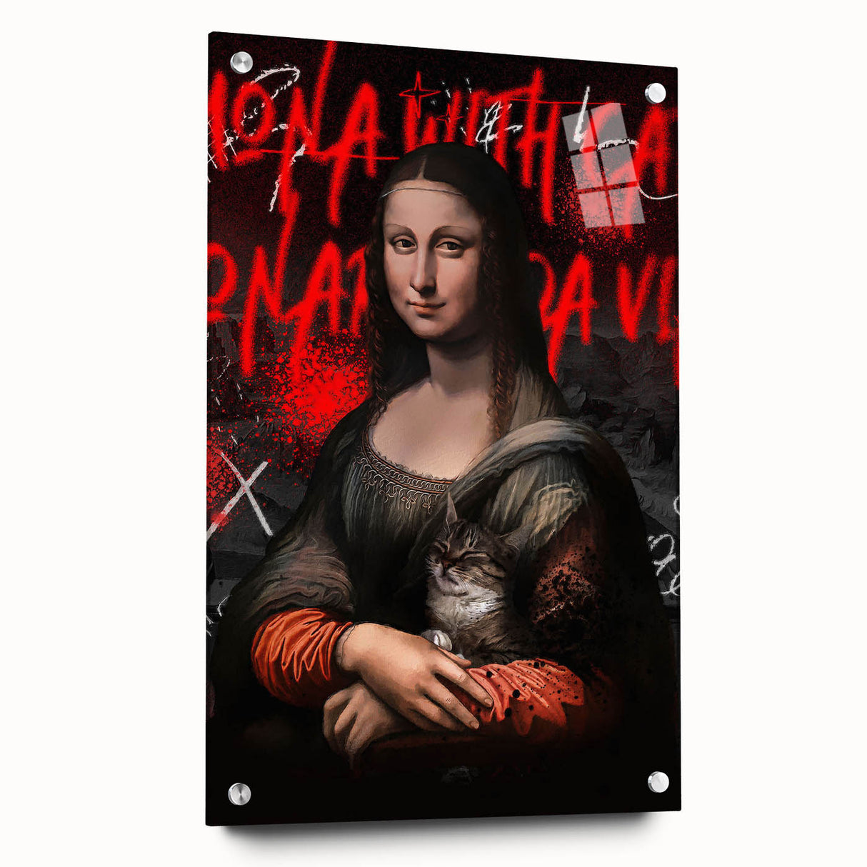 Mona Lisa Pop Art Canvas - Bold Modern Stretched Canvas Print