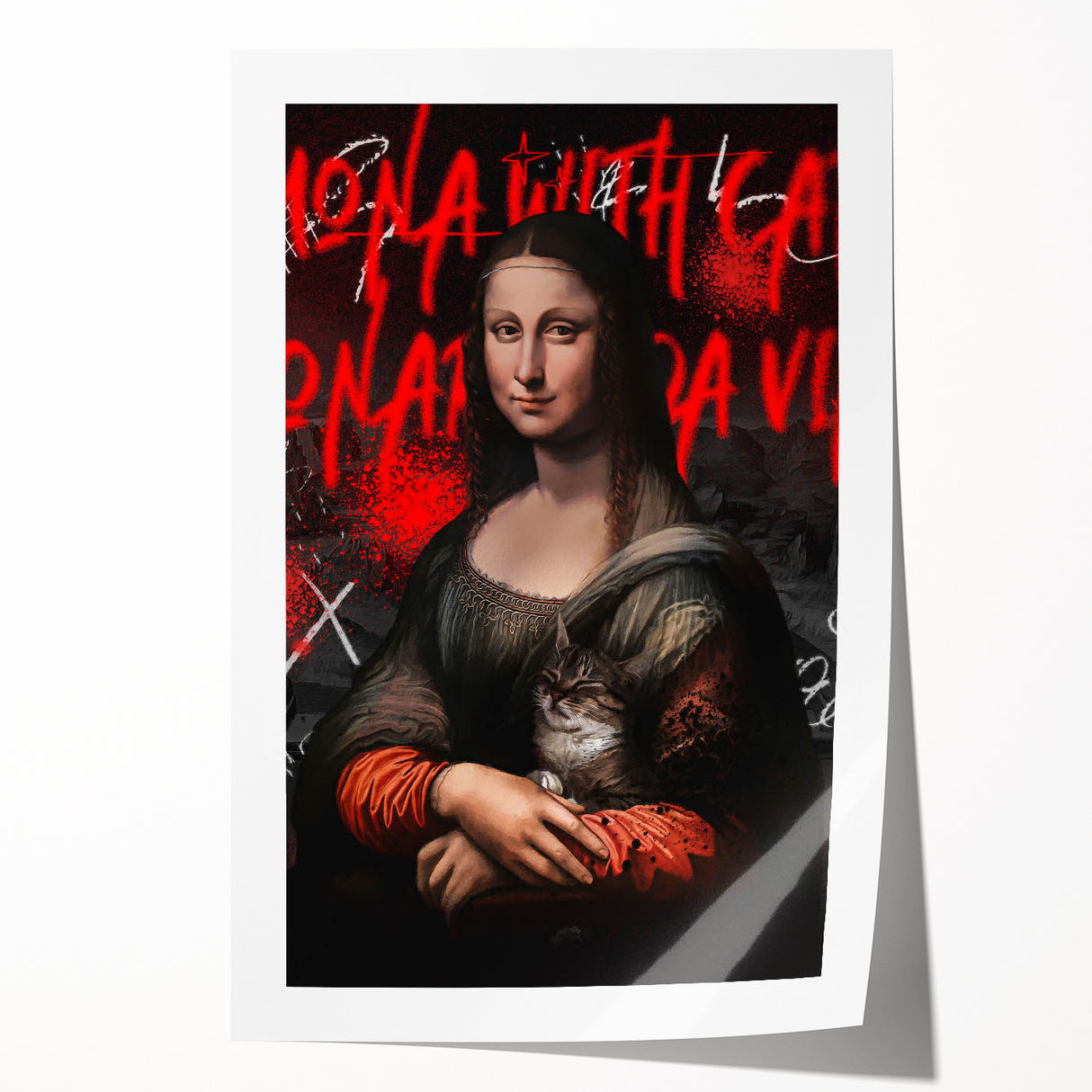 Mona Lisa Pop Art Canvas - Bold Modern Stretched Canvas Print