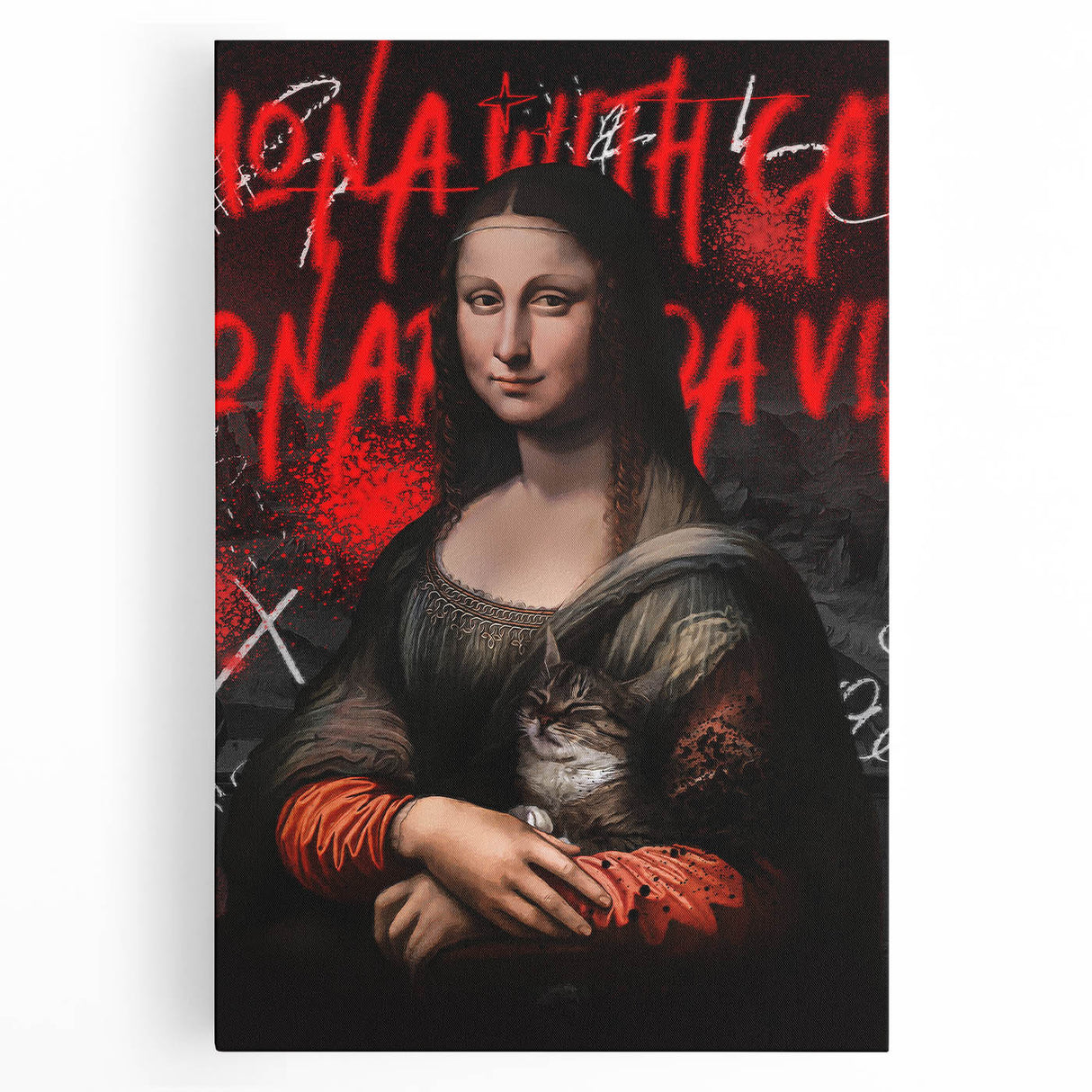 Mona Lisa Pop Art Canvas - Bold Modern Stretched Canvas Print