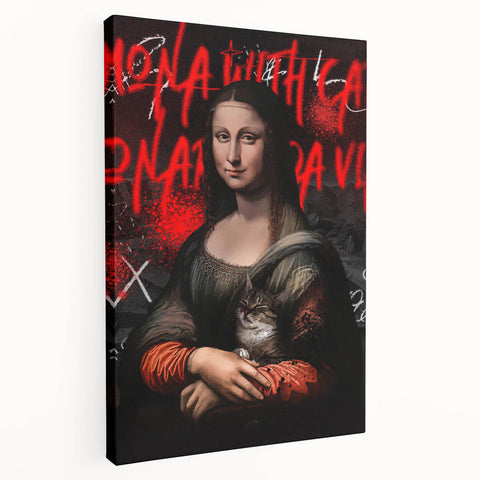 Mona Lisa Pop Art Canvas - Bold Modern Stretched Canvas Print