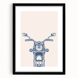 Motorcycle Handlebar Wall Art - Boys Room Wall Art Kids Wall Art Prints