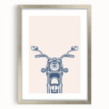 Motorcycle Handlebar Wall Art - Boys Room Wall Art Kids Wall Art Prints