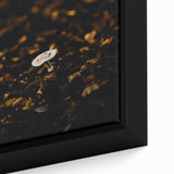Extra large black wall art featuring a textured, colorful abstract design on framed canvas, ideal for living room decor.