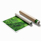 Extra large rolled print featuring a floral design in soft pastel colors, ideal for classy bathroom wall art.