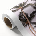 Art deco poster featuring a summer scene with vibrant colors on rolled canvas, ideal for nursery wall art.